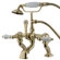 Elements of Design Hot Springs Deck Mount Clawfoot Tub Faucet with Handshower