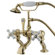 Elements of Design Hot Springs Deck Mount Clawfoot Tub Faucet with Handshower