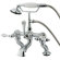 Elements of Design Hot Springs Deck Mount Clawfoot Tub Faucet with Handshower