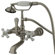 Elements of Design Hot Springs Wall Mount Clawfoot Tub Faucet with Handshower