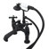 Elements of Design Hot Springs Double Handle Deck Mount Clawfoot Tub Faucet Trim Metal Cross Handle