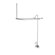 Elements of Design Vintage Shower and Tub Faucet with Porcelain Lever Handles