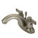 Elements of Design NuvoFusion Double Handle High Rise C Spout Bathroom Faucet with Brass Pop-Up