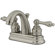 Elements of Design Centerset Bathroom Faucet with Double Lever Handles