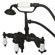 Elements of Design Hot Springs Deck Mount Clawfoot Tub Faucet with Handshower