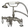 Elements of Design Hot Springs Deck Mount Clawfoot Tub Faucet with Handshower