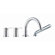 Fima by Nameeks Matrix Double Handle Deck Mount Thermostatic Tub Faucet with Hand Shower
