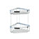 Geesa by Nameeks Basket Double Large Corner Shower Basket in Chrome