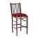 Fireside Lodge Hickory Pub Table and Upholstered Seat Barstool Set