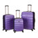 Rockland Melbourne 3 Piece ABS Luggage Set