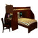 Berg Furniture Sierra Twin Space Saver L-Shaped Bunk Bed with Desk and Stairs