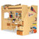 Berg Furniture Utica Twin Dorm Loft Bed with Desk and Storage