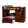 Berg Furniture Sierra Twin Space Saver L-Shaped Bunk Bed with Stairs and Storage (Twin over Twin)