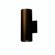 Kichler Cans and Bullets 12" Architectural Bronze Incandescent  Outdoor Wall Lantern