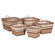Jeffan Funstripes Square Basket in Multitude