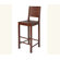 William Sheppee Saddler 30" Woven Leather Bar Stool in Walnut Stain