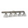 Quorum Hemisphere  Vanity Light in Satin Nickel