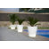 Vondom Llum Cono Round Flower Pot Planter with Self-Watering and Wheels