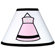 Sweet Jojo Designs Princess Black, White and Pink Collection Lamp Shade 
