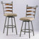 Chintaly Imports 26" Swivel Counter Stool with Ladder Back