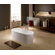 Kaldewei Centro Duo 18.5" x 70.87" Oval Bath Tub with Molded Panel in White