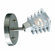 Triarch Lighting Milan  Wall Sconce in Brushed Steel