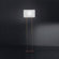 Zaneen Lighting Blissy Floor Lamp in Metallic Brown Finish with White Shade