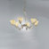 Zaneen Lighting Rovigo Six Light Chandelier in Weathered Silver