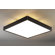 Zaneen Lighting Linea Flush Mount in Black Satin Aluminum