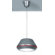 Zaneen Lighting Spool Pendant in Titanium Gray