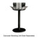 Dixie Foods Display Stand Base, 18"Wx28-1/2"H, Black