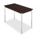 Iceberg Enterprises Utility Table, 72"x20"x29", Chrome Legs, Mahogany/Black