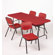 Iceberg Enterprises Stack Chair in Red (Pack of 4)
