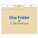 Ideastream Products Findit File Folders, 1/3 Cut, 11 Point Stock, Letter, Manila, 80/Pack                                                        