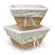 Badger Basket Honey Square Nursery Basket with White Waffle Liner