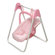 Badger Basket Doll Swing and Carrier in Pink Gingham