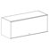 Maxon Furniture Overhead Storage, 36" Wide, Gray