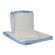 Tadpoles Tadpoles White Eyelet Cradle Set in Blue Trim