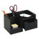 Rolodex Corporation Wood Tones Handheld Electronics Organizer, Wood, 10w x 6d x 5h, Black                                                        