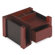Rolodex Corporation Desk Director, Wood, 7 1/8w x 6 3/4d x 4 1/8h, Black/Mahogany                                                                