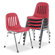 Cosco Graduate Series Commercial Low-Back Stack Office Chairs