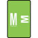Smead Manufacturing Company Alpha-Z Color-Coded Second Letter Labels, Letter A, 100/Pack, Letter M, Light Green