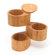 Lipper International Bamboo 3 Tier Salt / Spice Box with Swivel Cover