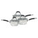Ready Steady Cook Bistro Three Piece Saucepan Set