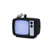 Kikkerland TV Static LED Keychain on Card