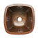 Premier Copper Products 15" Square Fleur De Lis Copper Bar Sink in Oil Rubbed Bronze