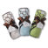 Swaddle Designs Terry Velour Hoodie Towel in Pastel Lime with Brown Mod Circles