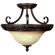 Yosemite Home Decor Verona 3 Light Semi Flush Mount