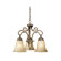 Vaxcel Berkeley 3 Light Mini Chandelier