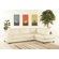 Diamond Sofa Zen Right Leather Chaise Modular Sectional